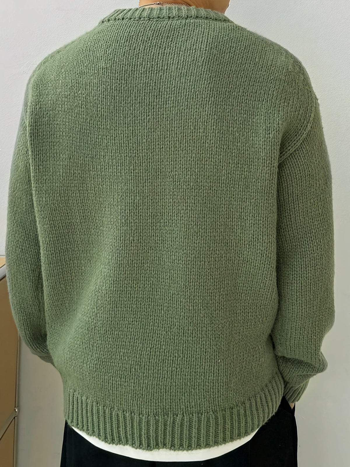 Crewneck sweater displayed for a casual everyday look
