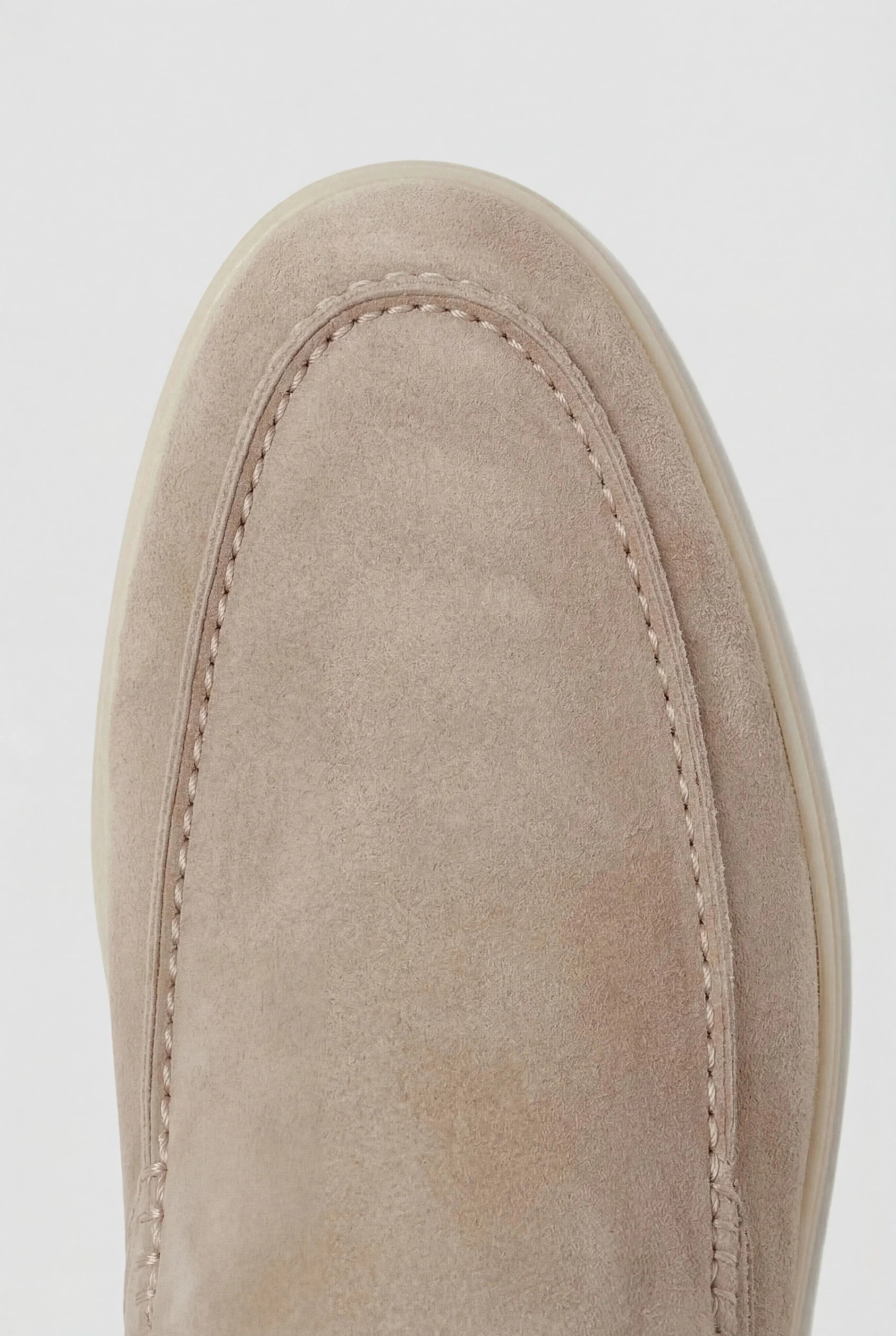 Men's Suede Open Back Casual Mules Beige