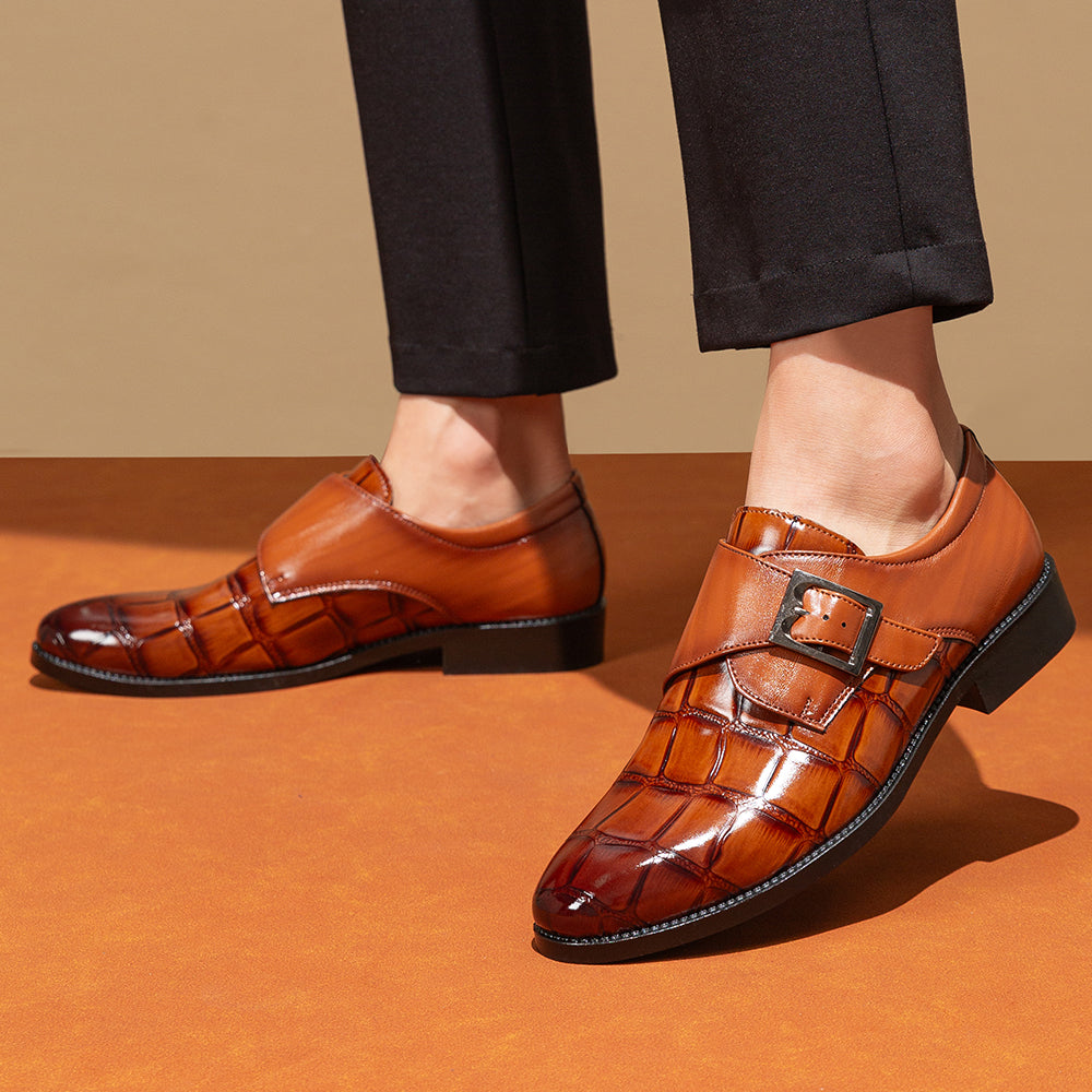 Salvador Dali Leather Buckle Loafer