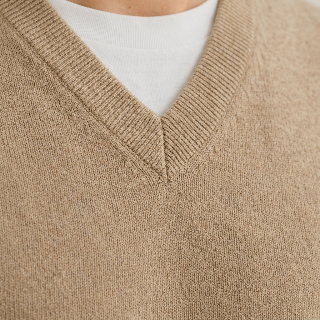 Soft knit sweater vest suitable for casual and office-ready outfits