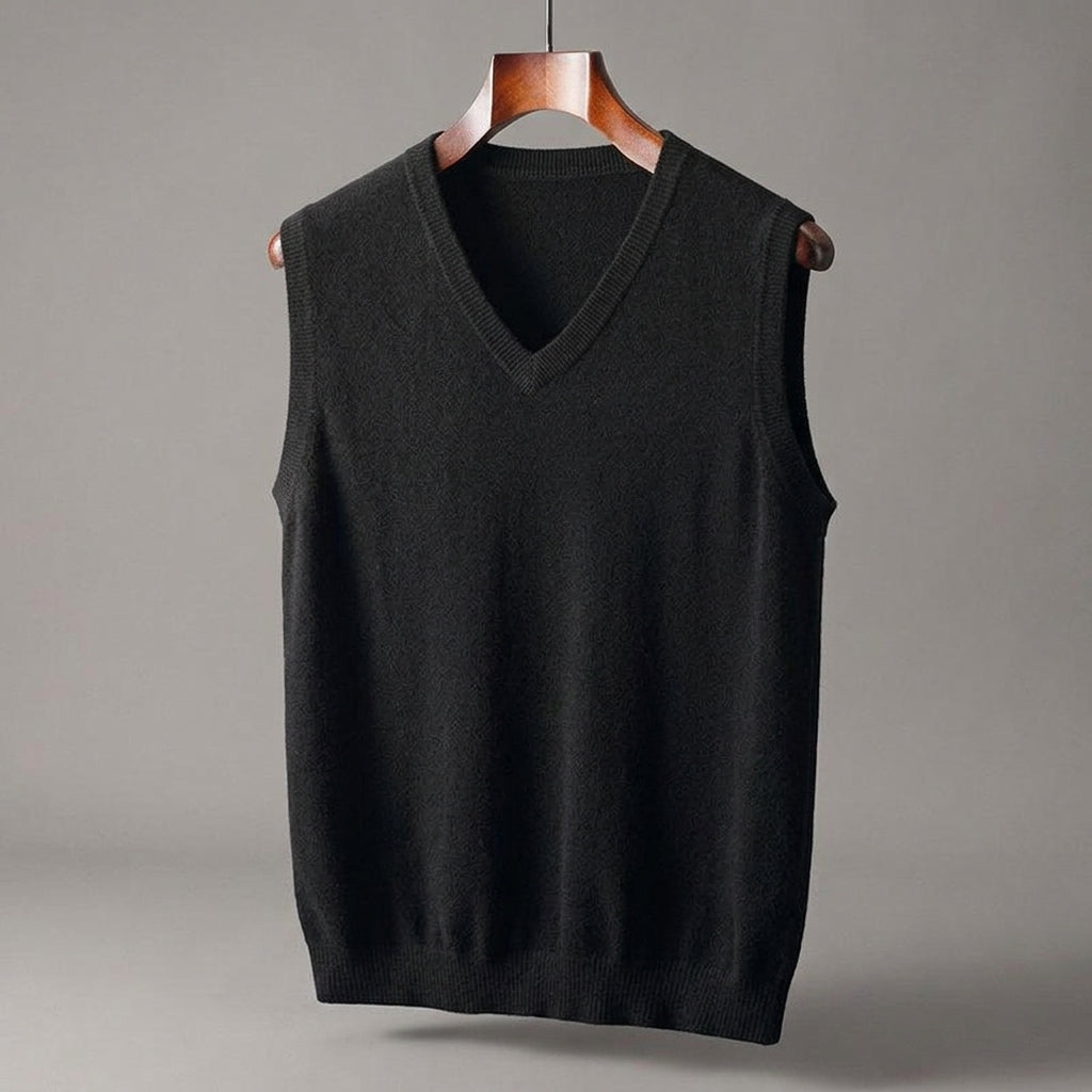 V-Neck Knit Sweater Vest