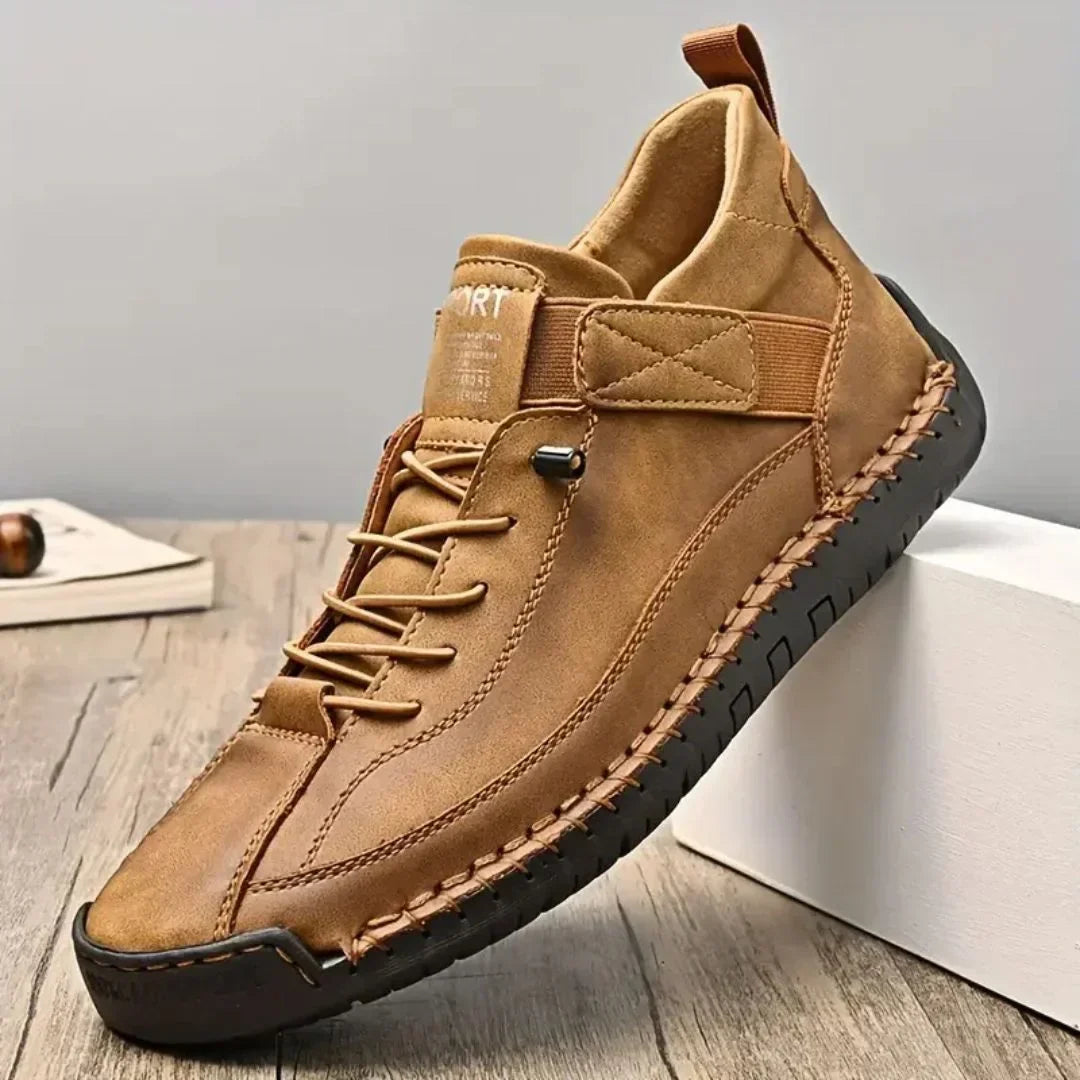 Pair of lace-up sneakers displayed side by side