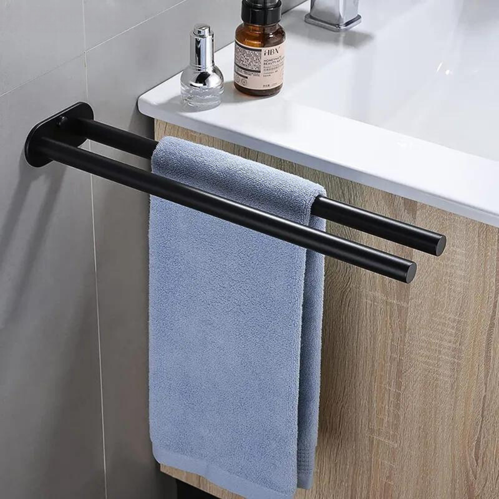 TwinSteel Double Towel Rack