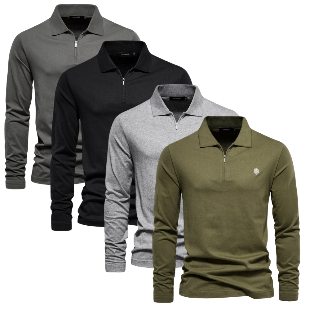 Vinthentic Heritage Men's Long Sleeve Polo