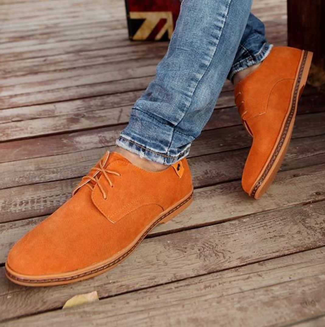 Men's Vegan Leather Suede Shoes Comfortable Formal and Casual