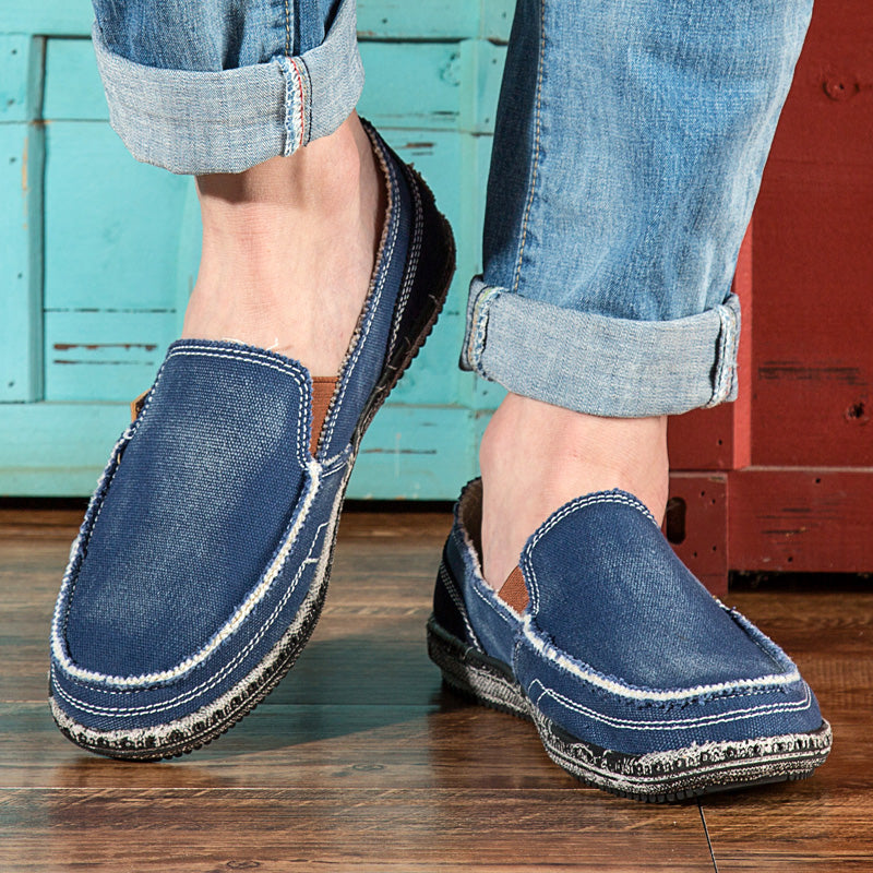 Casual Canvas Loafer Shoes Lightweight Breathable