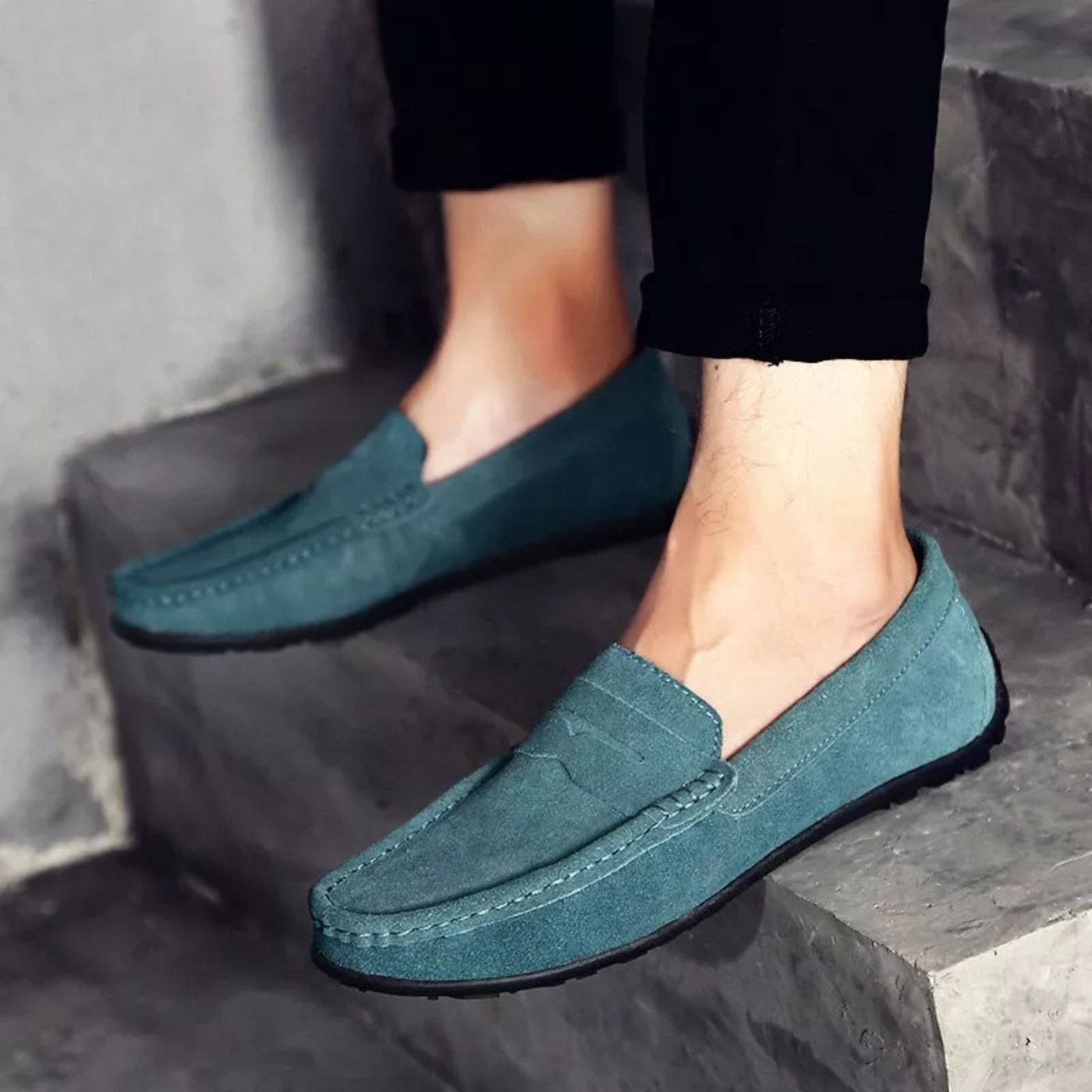 Men's Leather Slip-On Loafers