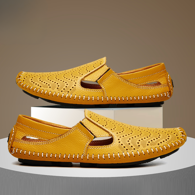 Angled view highlighting the sandal straps and sole