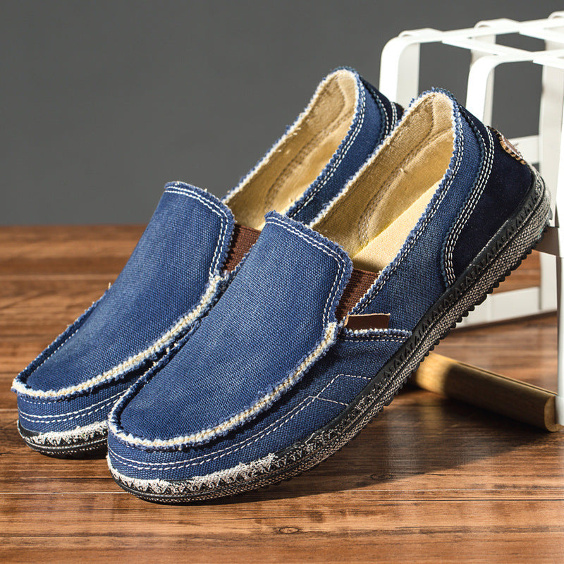 Casual Canvas Loafer Shoes Lightweight Breathable