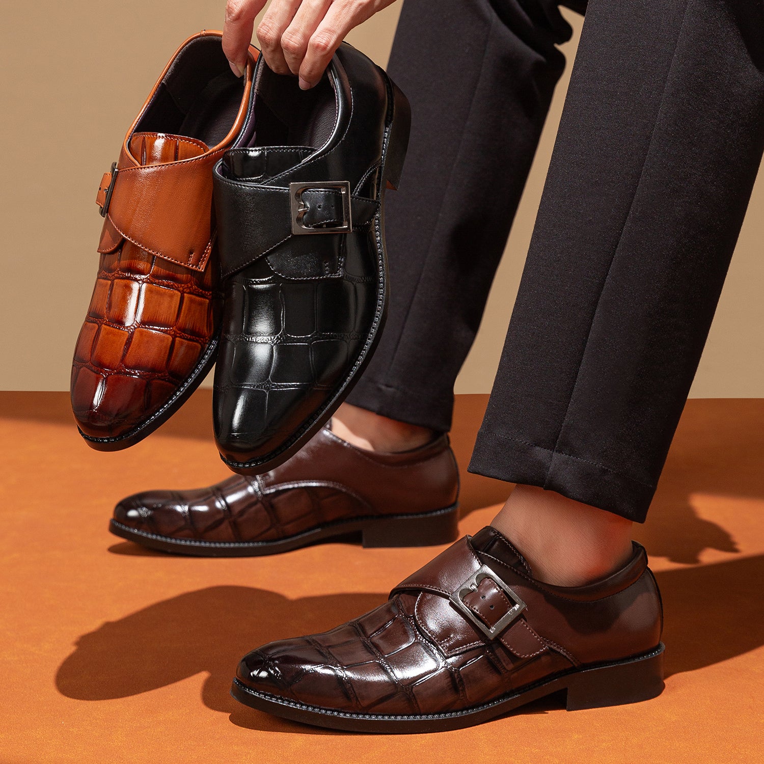 Salvador Dali Leather Buckle Loafer