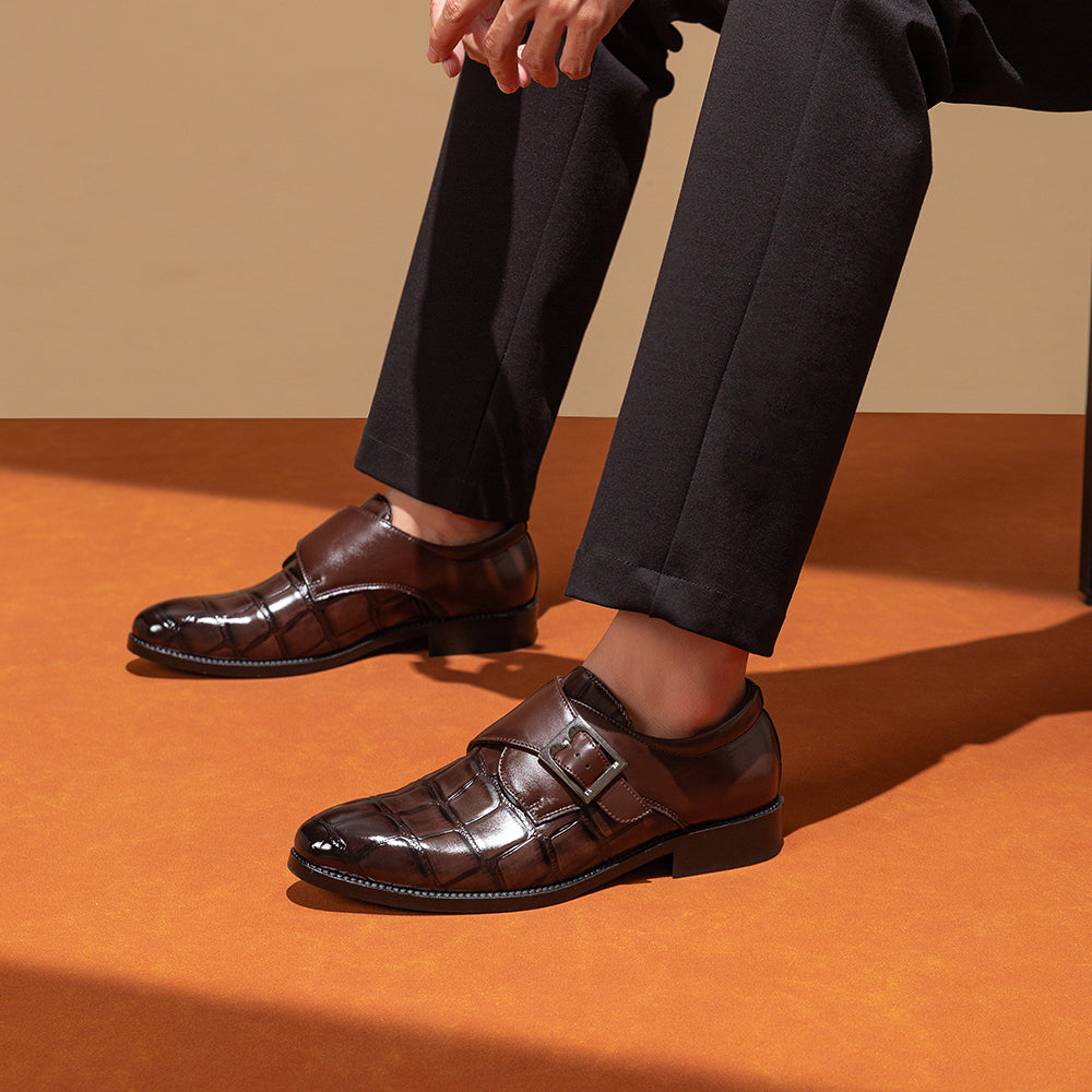 Salvador Dali Leather Buckle Loafer