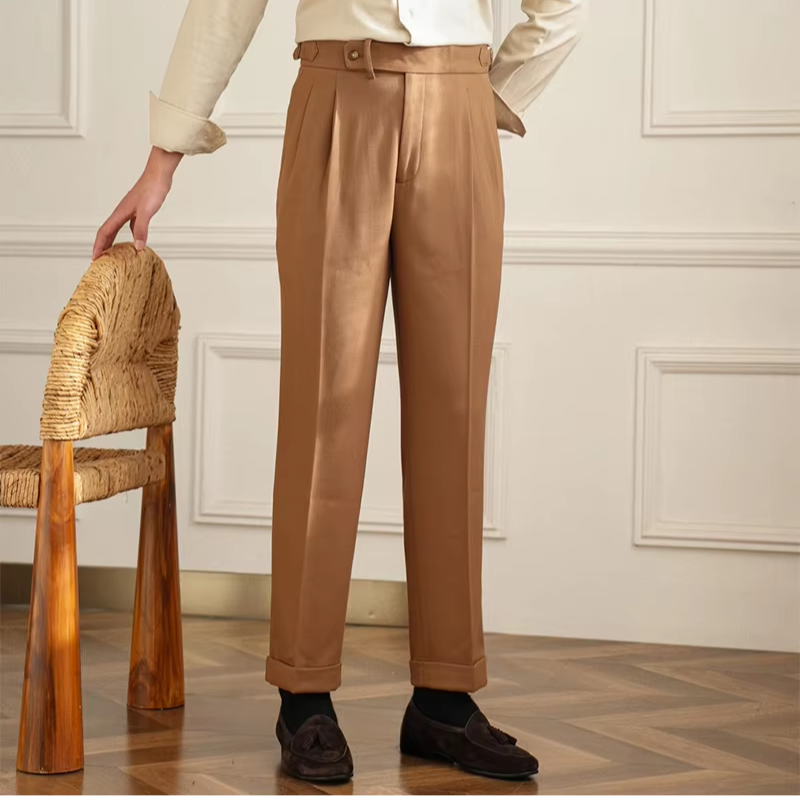 Fabrizio Marconi High-Waisted Business Casual Pants