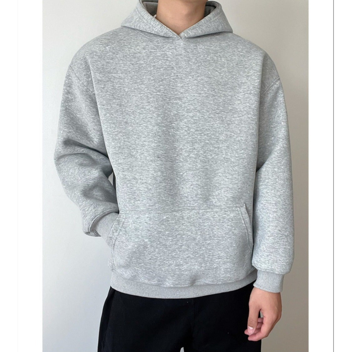 Men's hoodie with a relaxed fit and attached hood