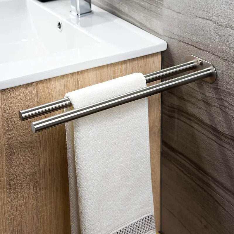 TwinSteel Double Towel Rack