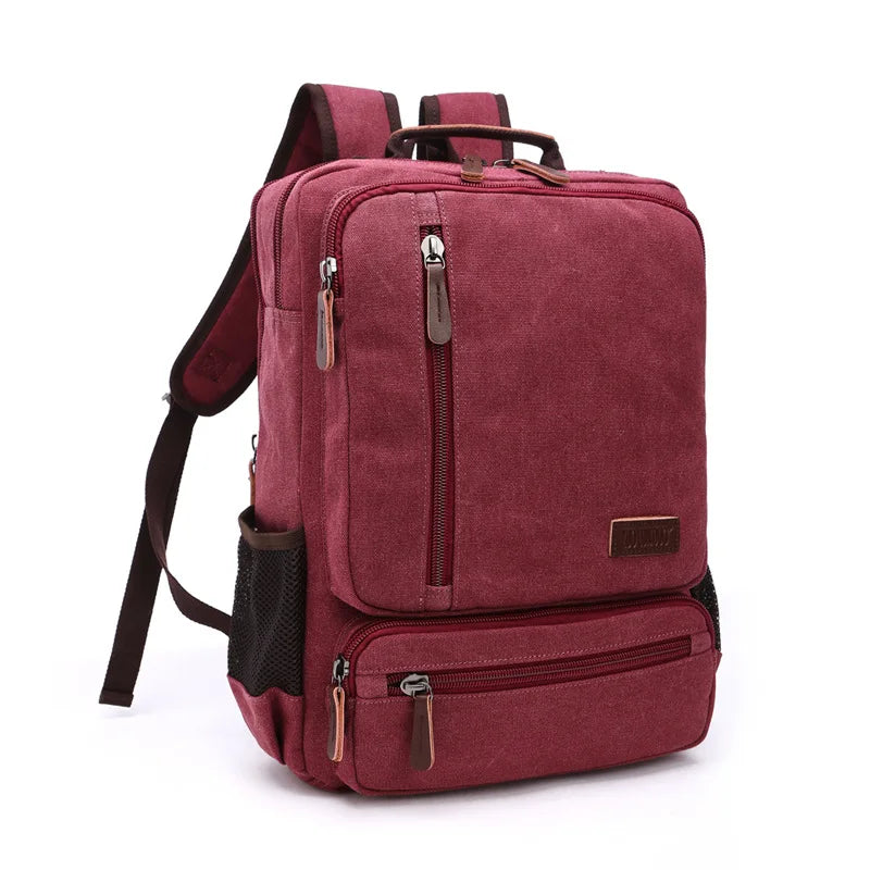aidonger unisex vintage canvas backpack laptop backpack Shop Backpack, Canvas Luggage Factory Backpacks Lining Material Vinthentic Large Men's Vintage Canvas