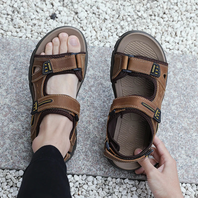 Tiziano Guardini Arch Support Leather Outdoor Sandals