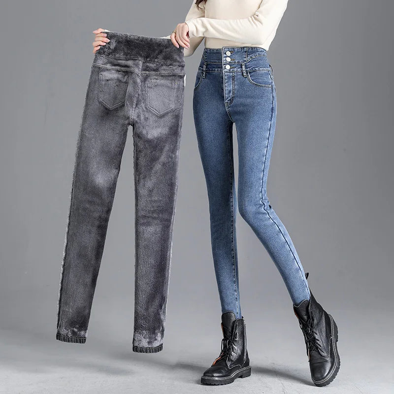 Vinthentic Femme Fleeced Lined Jeans