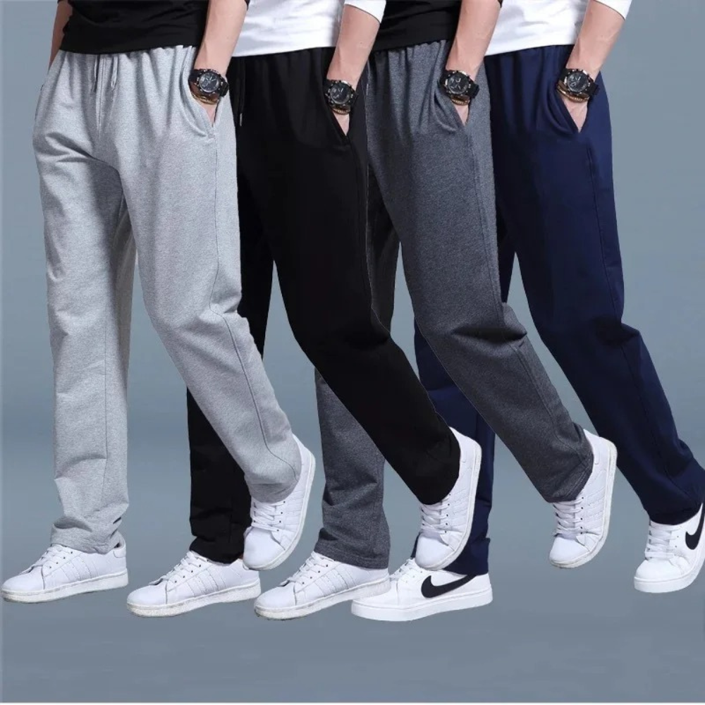 Men's jogger pants with tapered legs and comfortable waistband