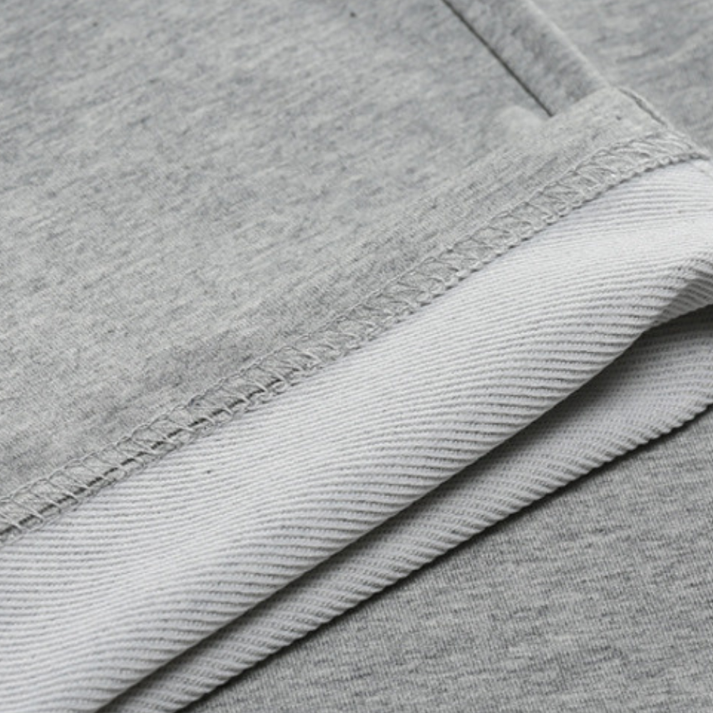 Full view of men's casual jogger pants with side pockets