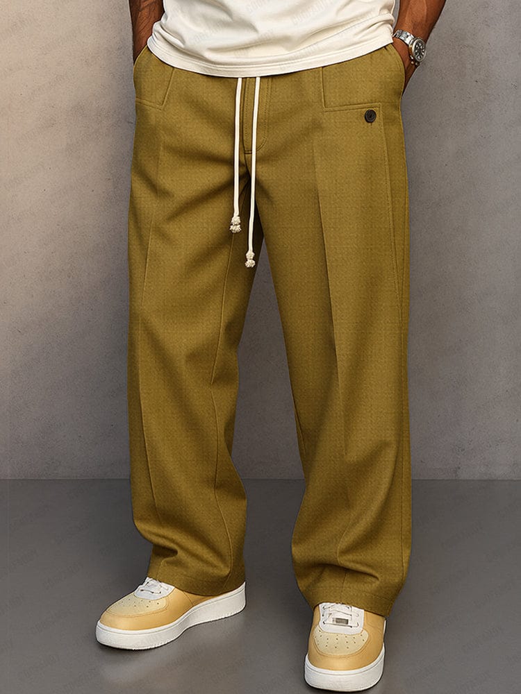 Men's trousers styled for a casual everyday outfit
