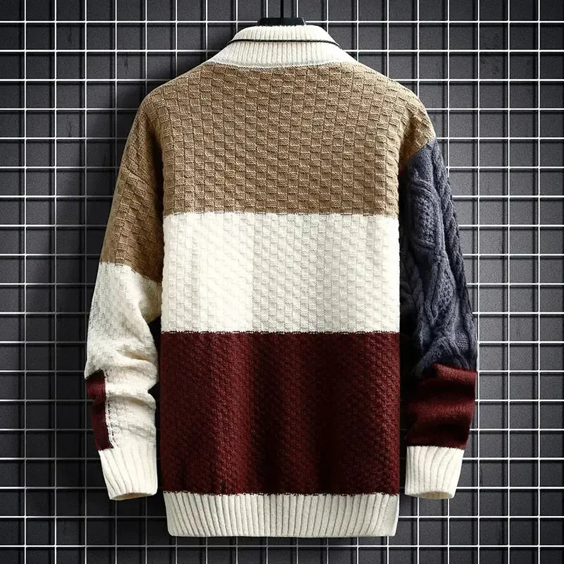 Men's turtleneck sweater styled for casual everyday wear
