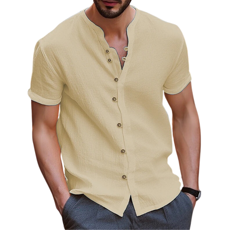 Vinthentic Giomano Men's Linen Button-up