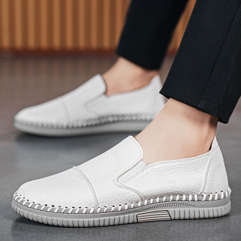 Everyday casual shoes with a genuine leather upper