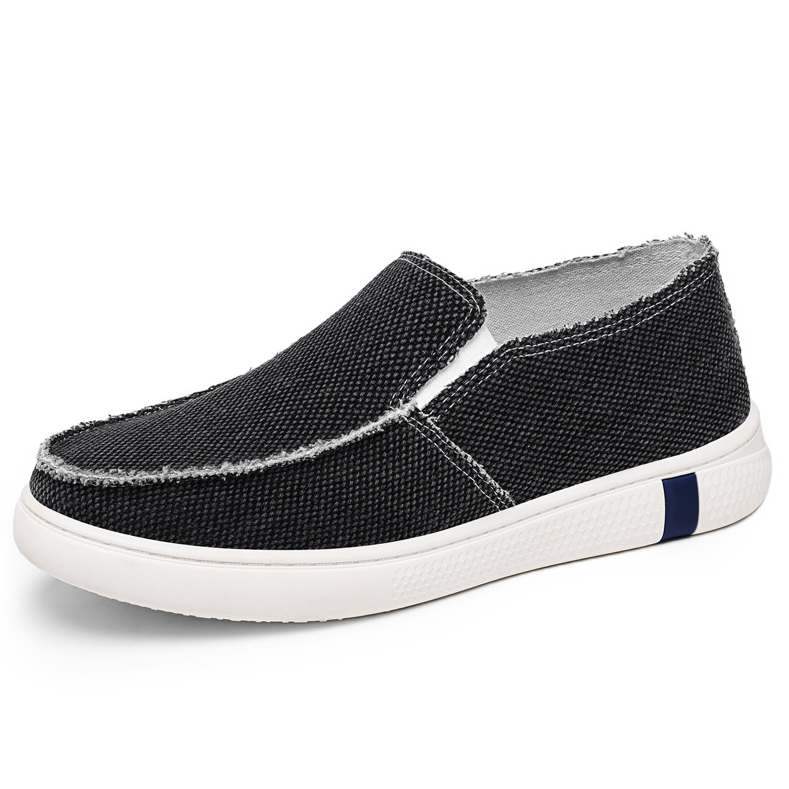 Pair of men's canvas slip-on sneakers for everyday wear