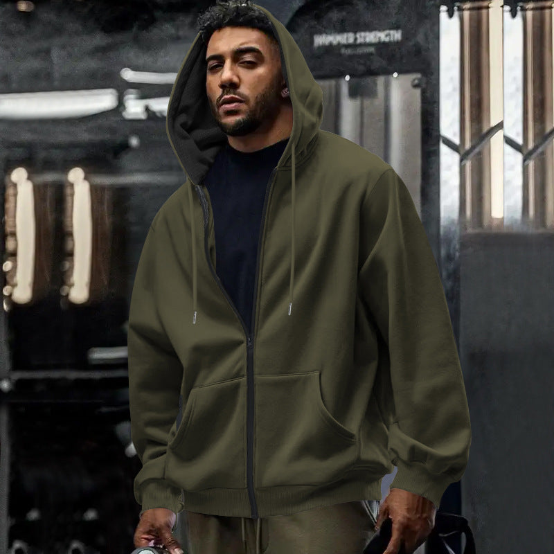Men's Oversized Full Zip Hoodie