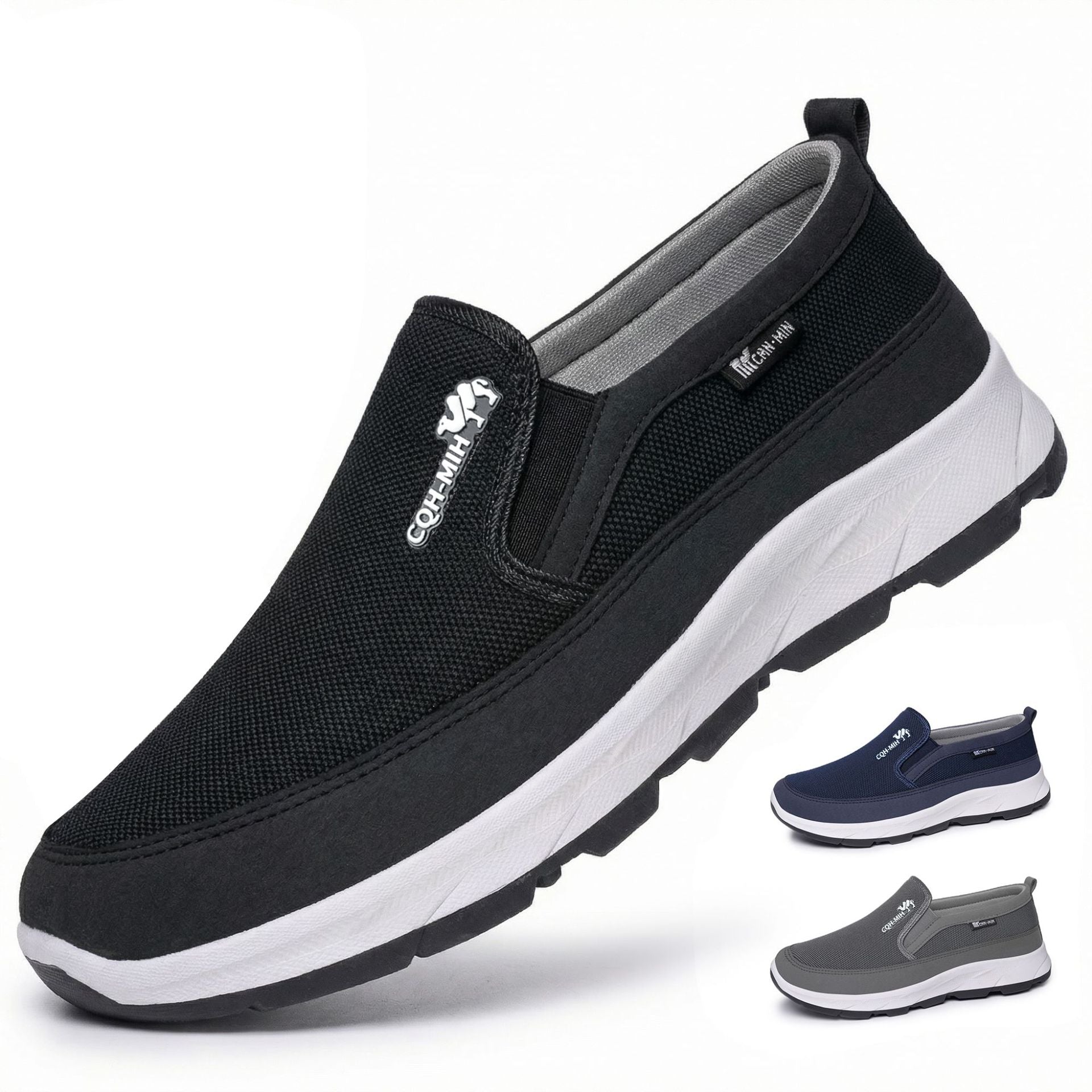 Men's Padded Slip-On Sneakers With EVA Platform Sole
