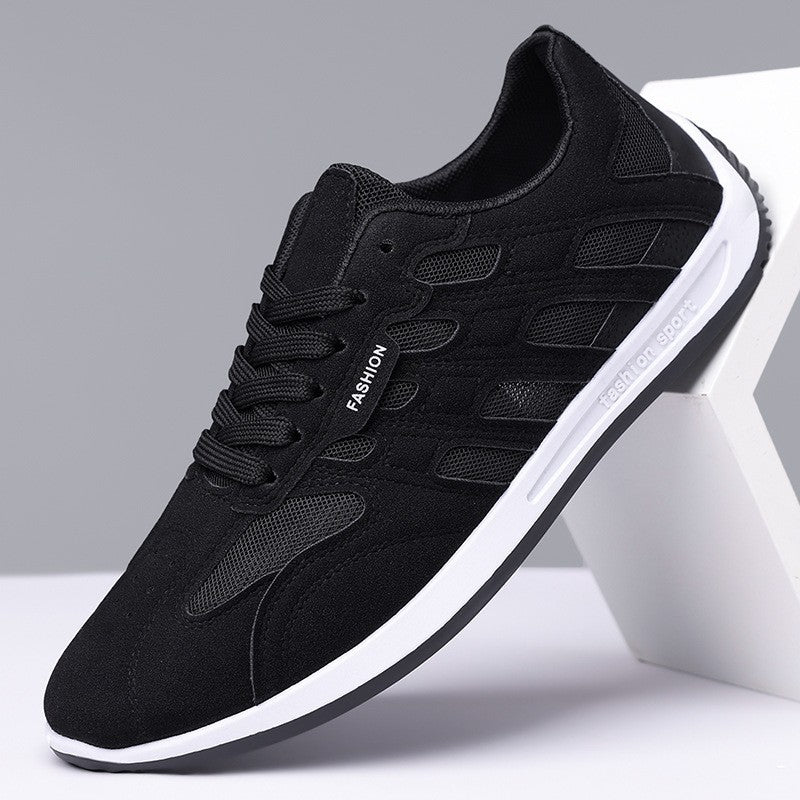 Suede casual sneakers styled for everyday wear