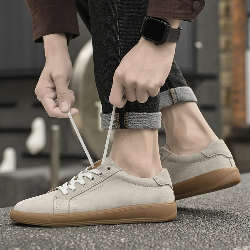 Girolamo Ventresi Men’s Suede Leather Casual Sneakers