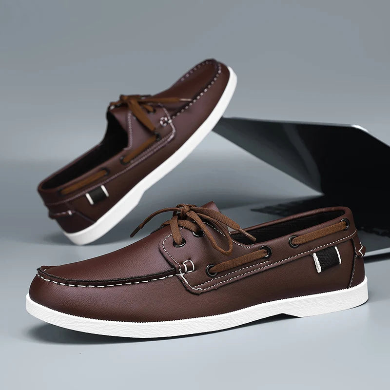 Jules Marchesani Leather Moccasins – Casual Slip-On Loafers