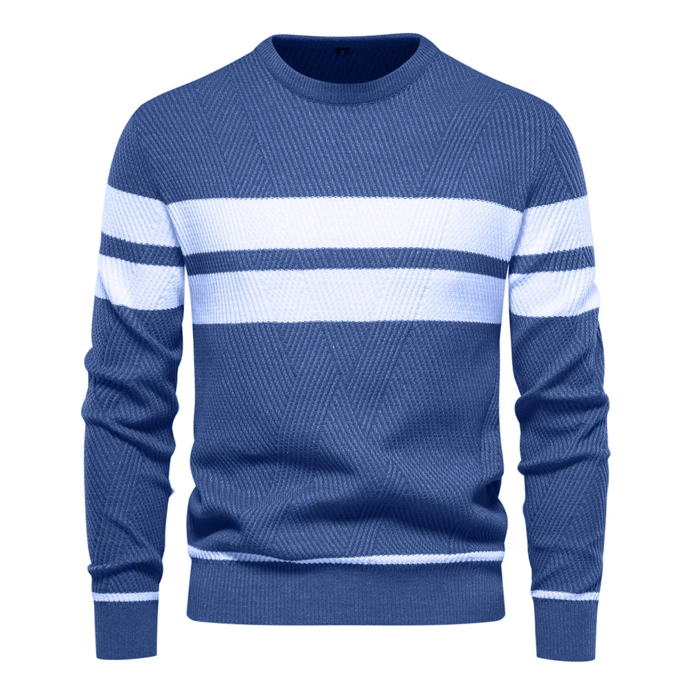 Paul Savin Men’s Slim Fit Crew Neck Knit Sweater