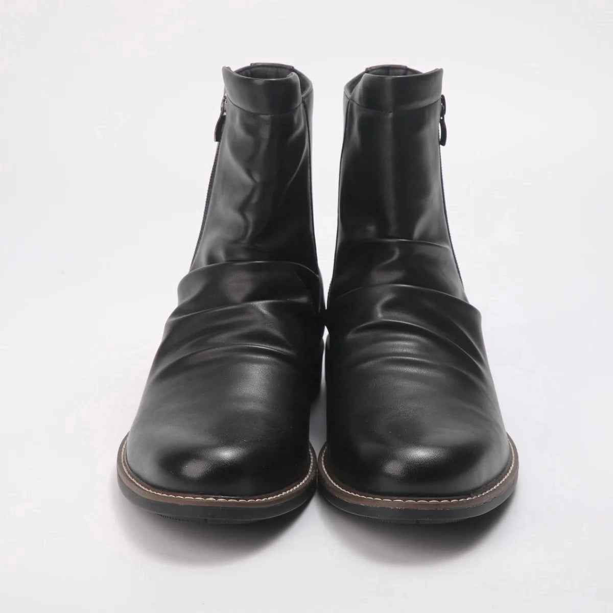 Lorenzo Veronese Leather Zipped Boots