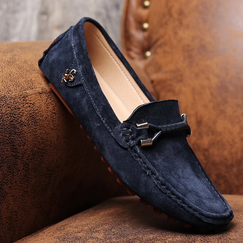 Nino Rossetti Suede Driving Moccasin