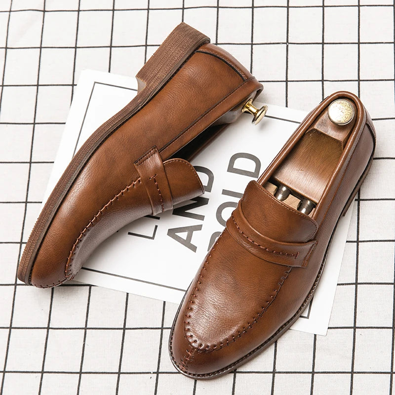 Cosimo Venturi Elegant Leather Loafers