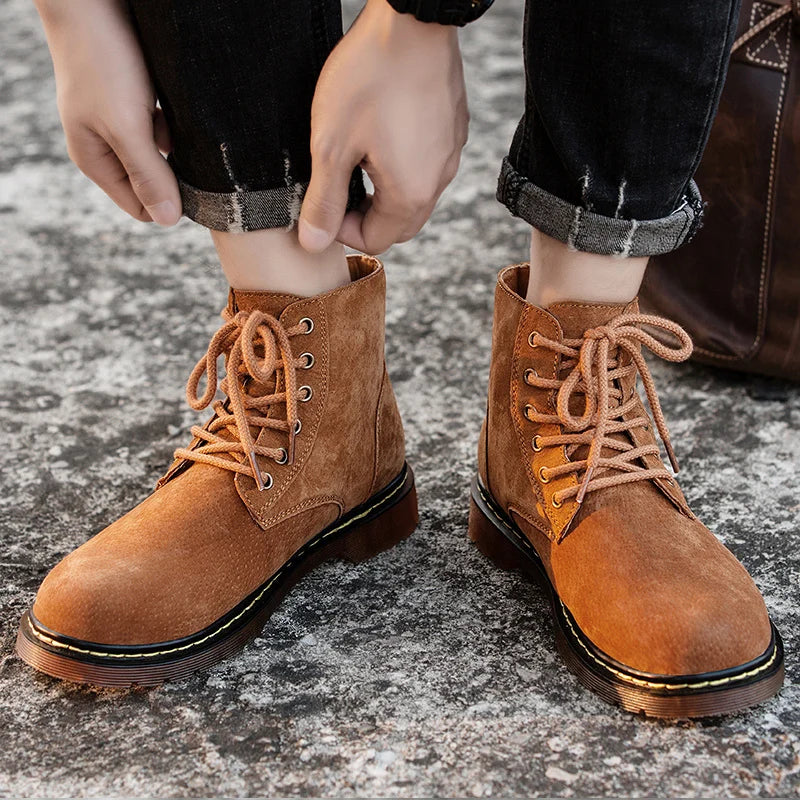 Carlo Monti Leather Suede Desert Boots