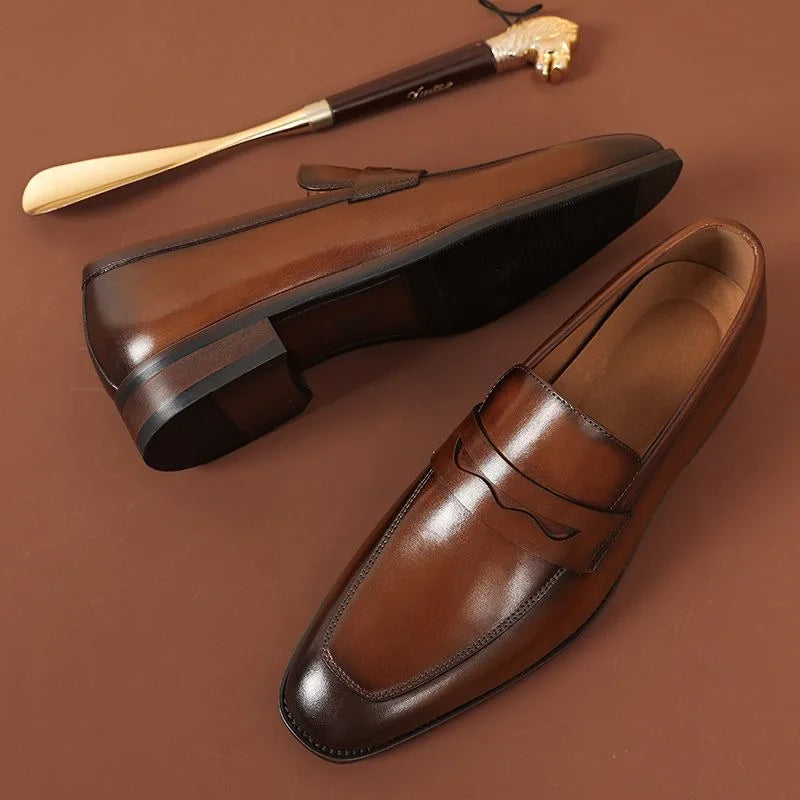 Matteo Fiorucci Orthopedic Classic Leather Penny Loafers