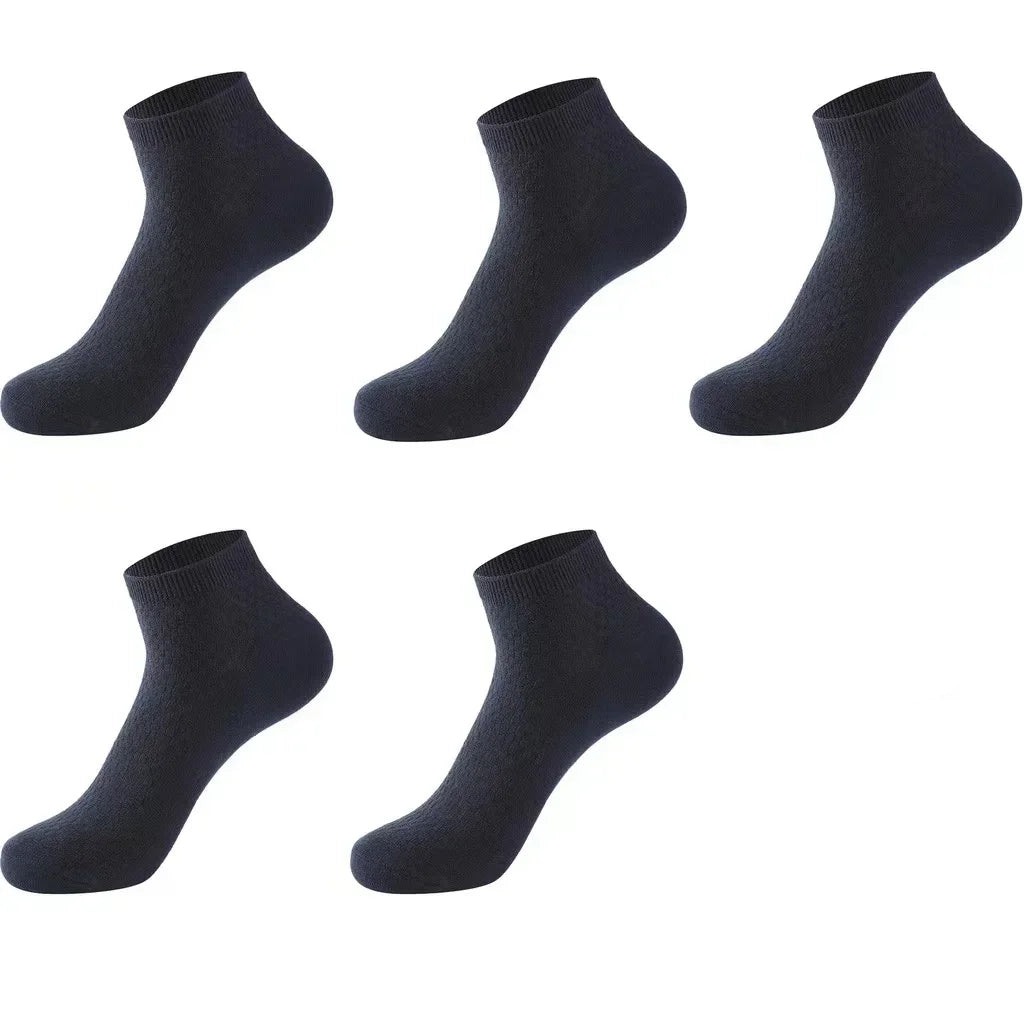 5 Pairs Bamboo Fabric Ankle Socks