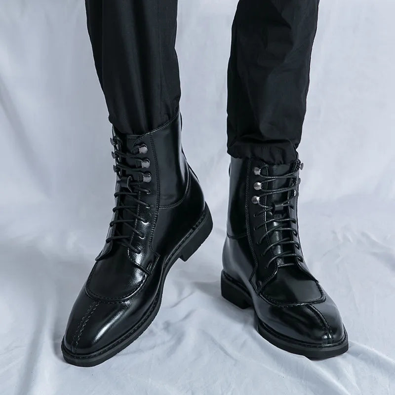 Leonard Chiswick Leather Lace-up Boots