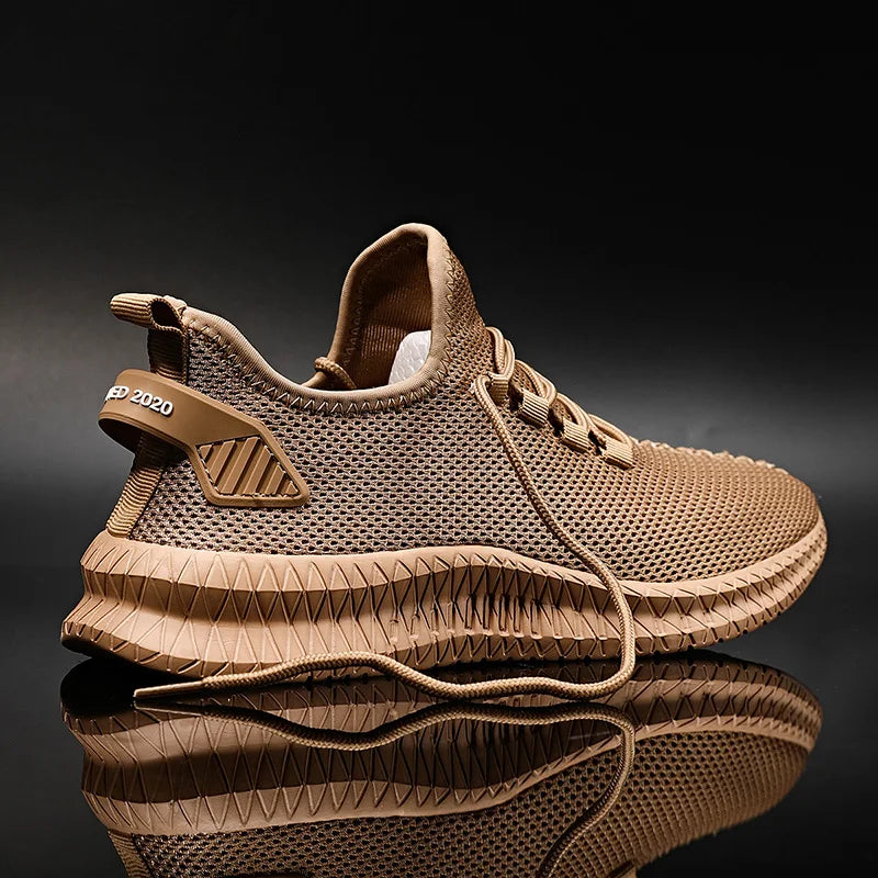 Auguste Zanobetti Men’s Knit Mesh Lightweight Sneakers