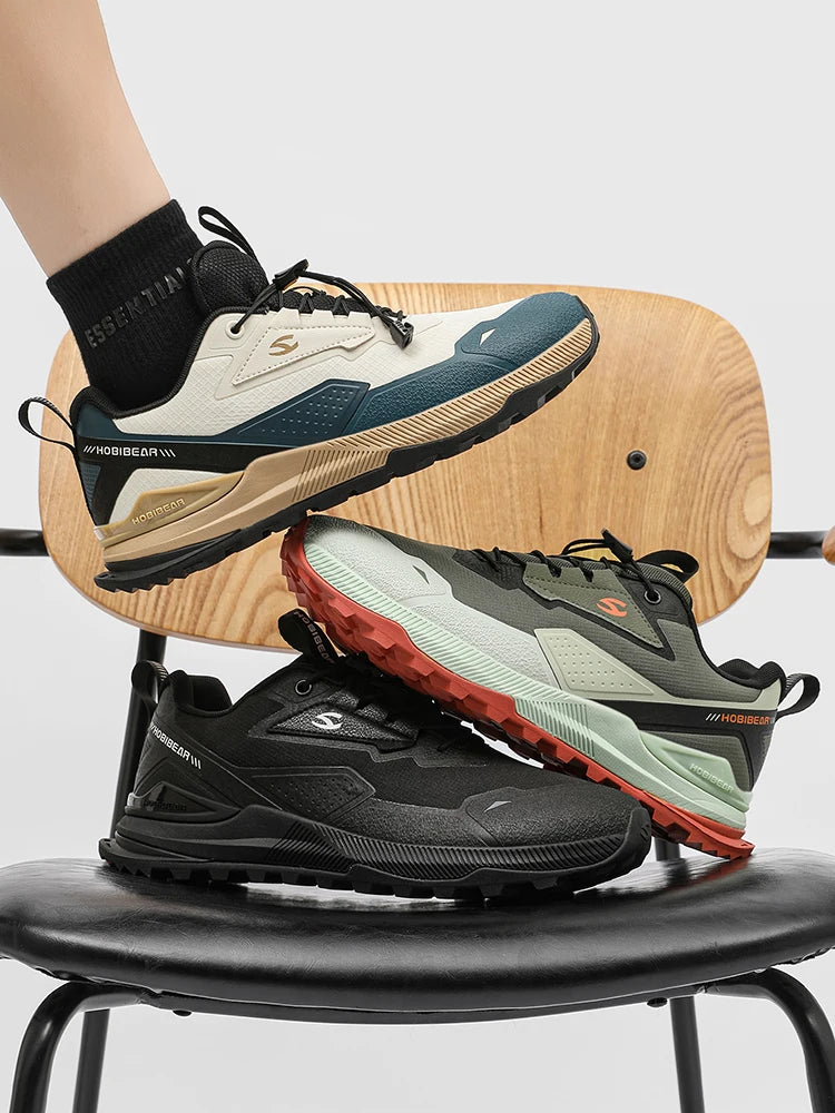 Hiking Walking Shoes for Men & Women – Elastic Band Non-Slip Outdoor Sneakers