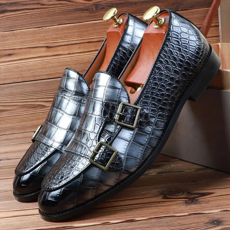 Pelle-Alligatore Genuine Leather Loafers