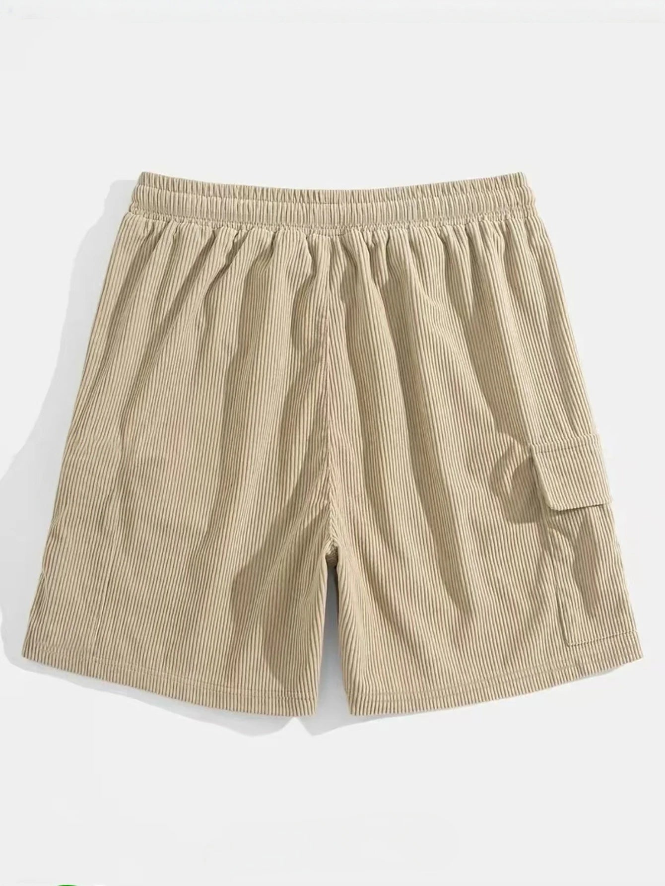 Enzo Basso Men’s Corduroy Drawstring Casual Shorts