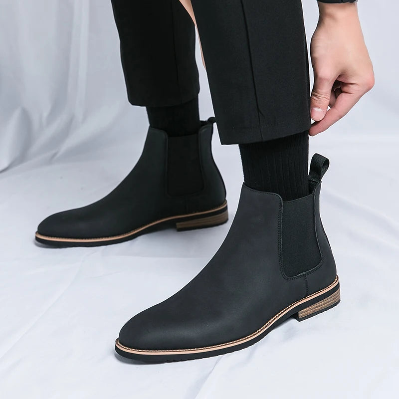 Vittorio Avanzi Leather Chelsea Boots