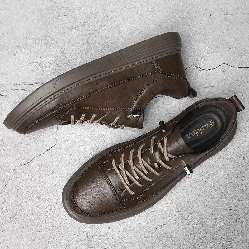 Giovanni Crespi Genuine Leather Sneakers
