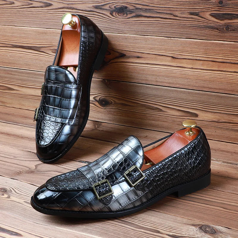 Pelle-Alligatore Genuine Leather Loafers