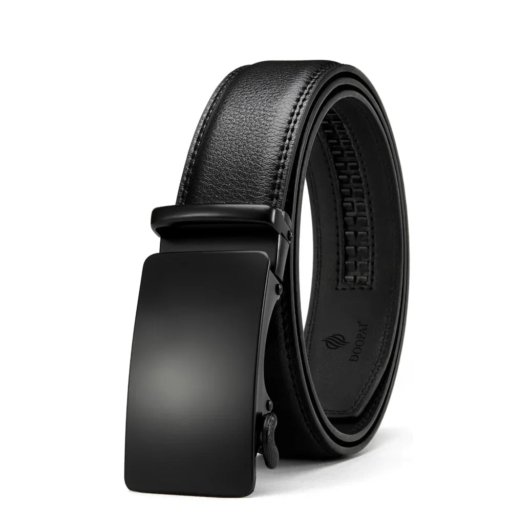 Men’s Genuine Leather Automatic Buckle Belt – Business Luxury Style