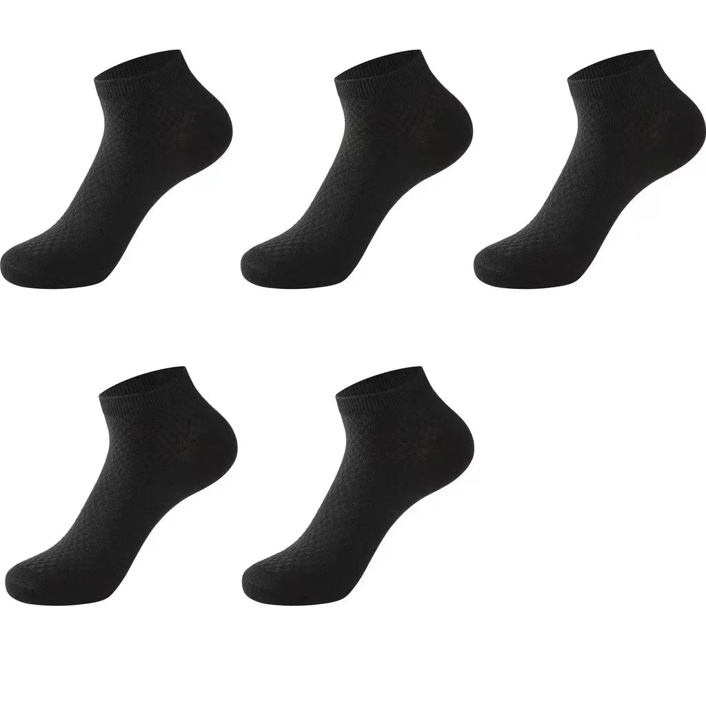 5 Pairs Bamboo Fabric Ankle Socks